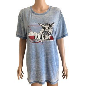 Lucky Brand Top Gun Tshirt Graphic Mens Medium Short Sleeve Crew Neck Medium